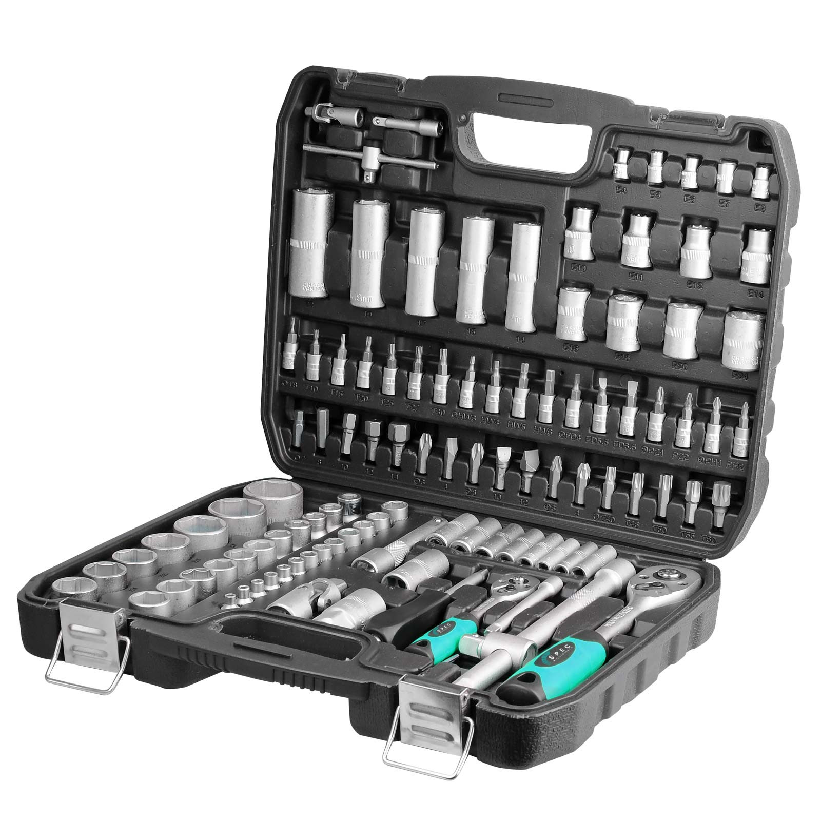 Набор головок и бит 108пр. SPEC (1/4", 1/2", 6 граней) (CK115-108) 2 1/2"