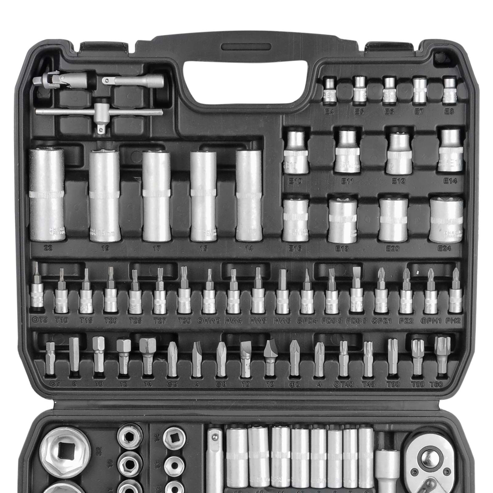 Набор головок и бит 108пр. SPEC (1/4", 1/2", 6 граней) (CK115-108) 5 Набор головок и бит 108пр. SPEC (1/4", 1/2", 6 граней) (CK115-108) — изображение 5