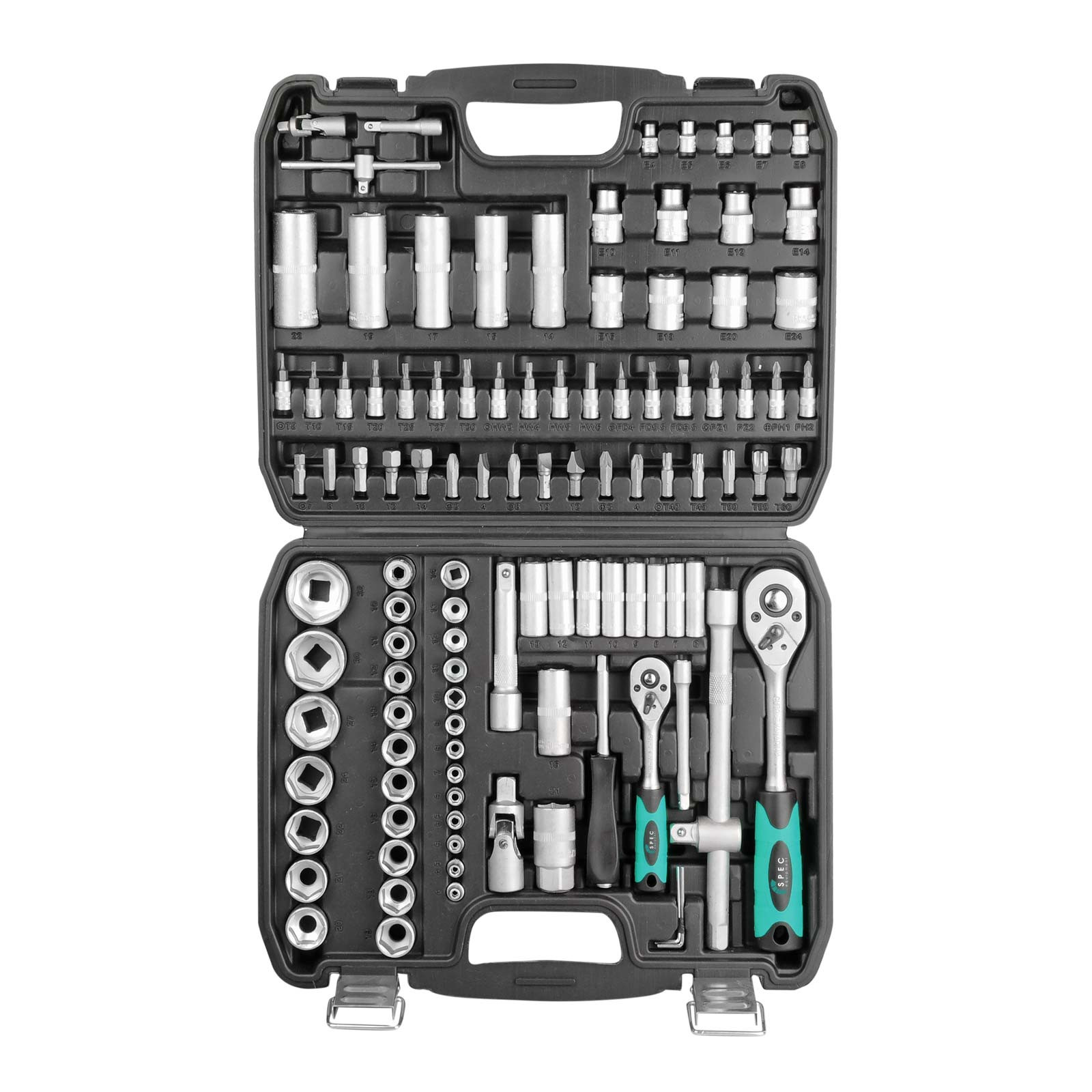 Набор головок и бит 108пр. SPEC (1/4", 1/2", 6 граней) (CK115-108) 6 Набор головок и бит 108пр. SPEC (1/4", 1/2", 6 граней) (CK115-108) — изображение 6