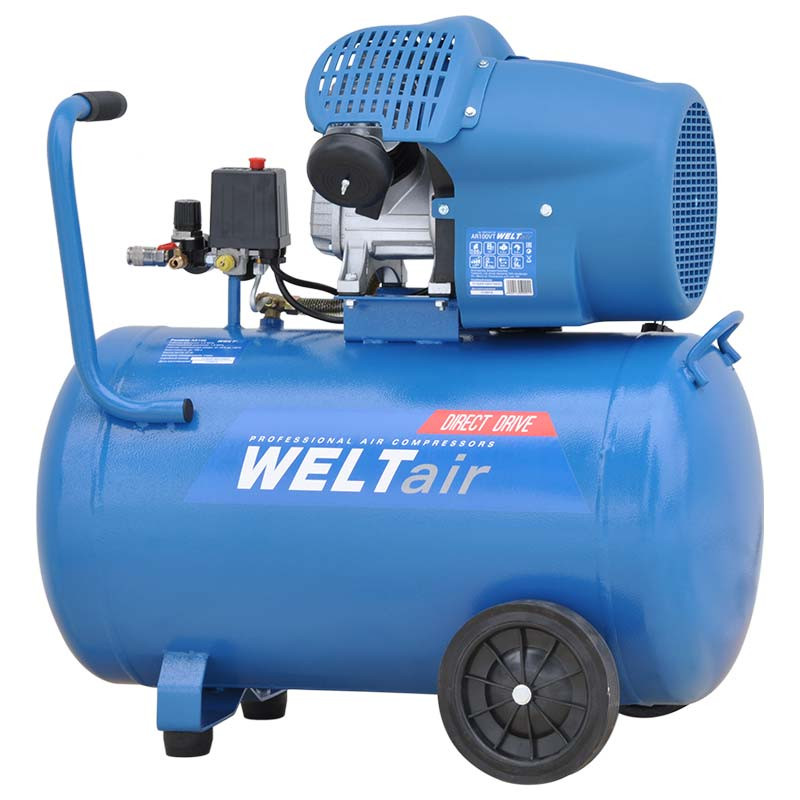 Воздушный компрессор WELT AR100V (до 440 л/мин, 8 атм, 100 л, 230 В, 2.2 кВт) 2 8 атм
