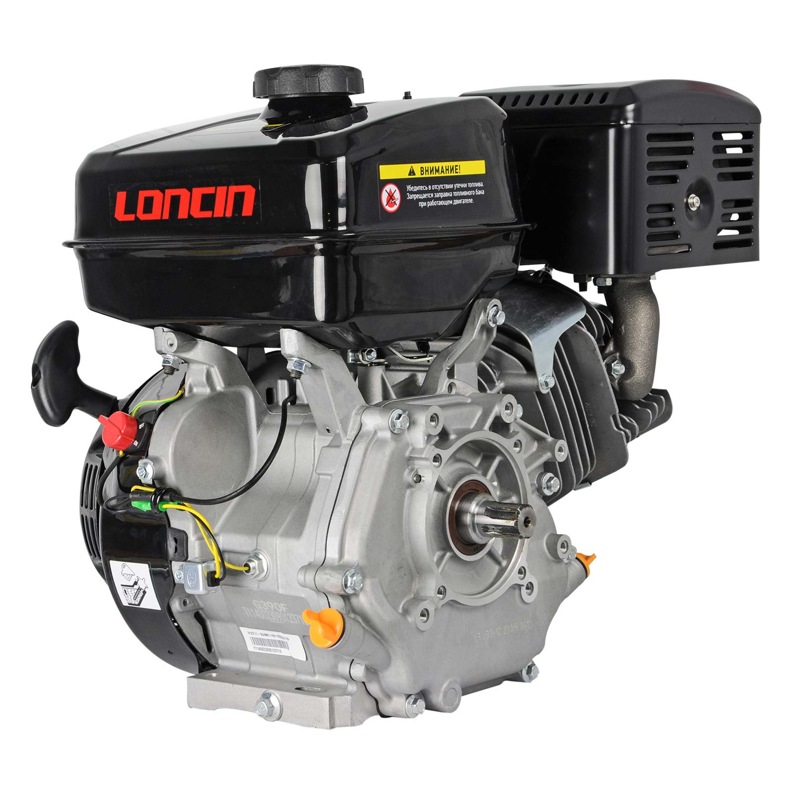 Двигатель бензиновый LONCIN G390F (13.0 л.с., 25*35 мм, ШЛИЦ) 2 25*35 мм