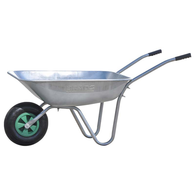 Тачка садовая BRADO 1x85 GARDEN (до 85л, до 150 кг, 1x3.5-6, пневмо, ось 16*90) 2 до 150 кг