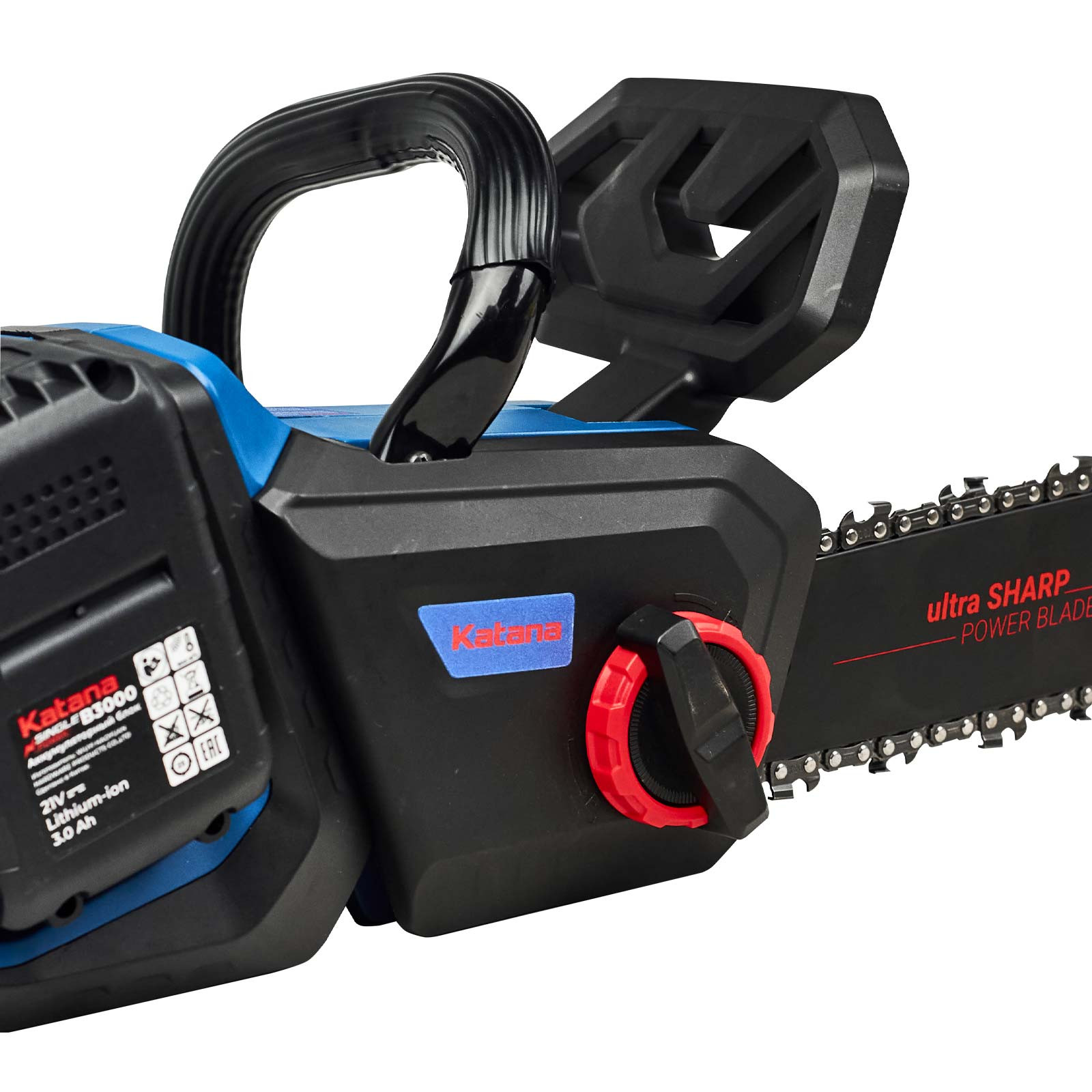 Пила цепная аккумуляторная KATANA DT2103-PRO(Бесщет, 42V, 2x3Ah, 40см, 0,375", 1,3мм, 56зв.,бесключ) 4 40см