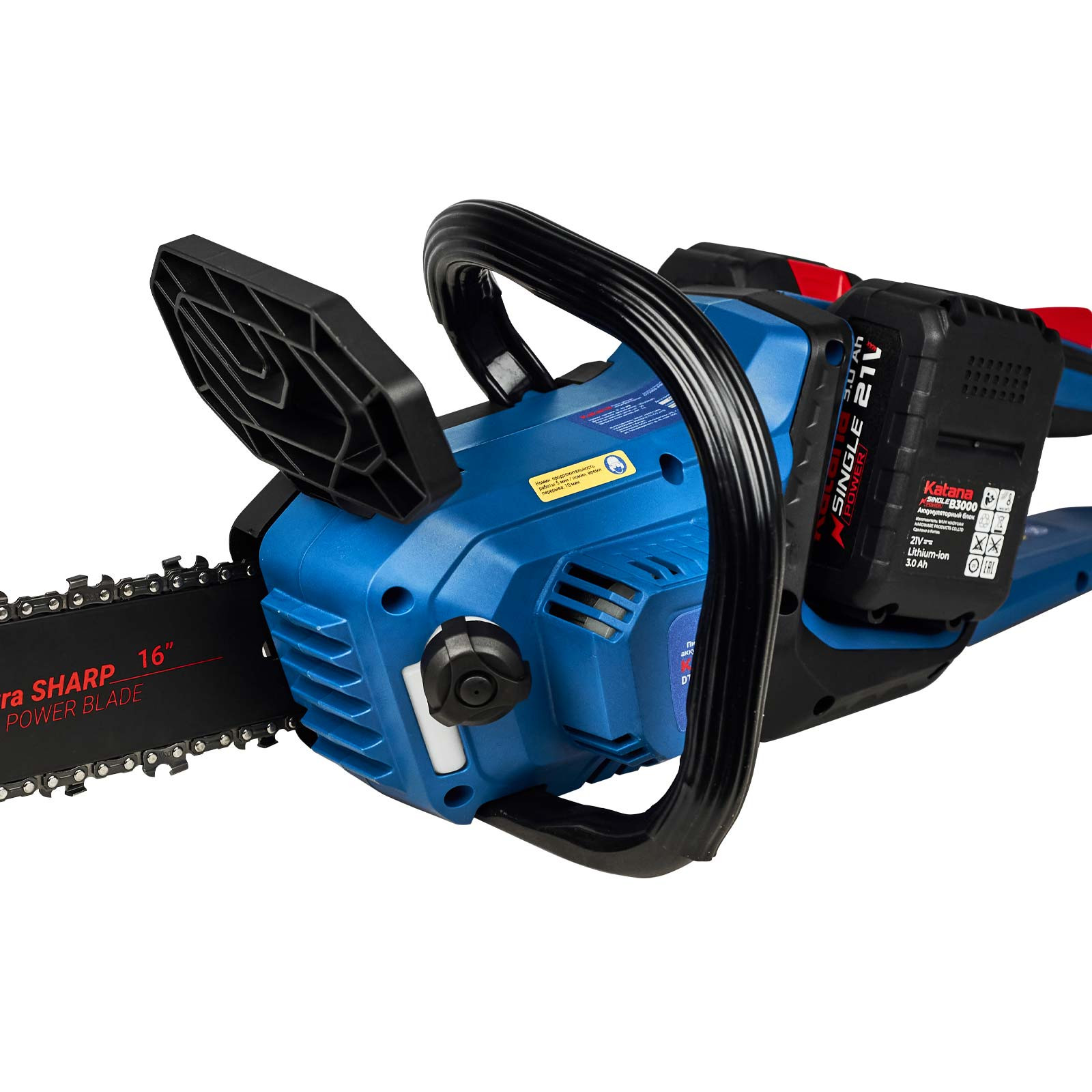 Пила цепная аккумуляторная KATANA DT2103-PRO(Бесщет, 42V, 2x3Ah, 40см, 0,375", 1,3мм, 56зв.,бесключ) 7 1