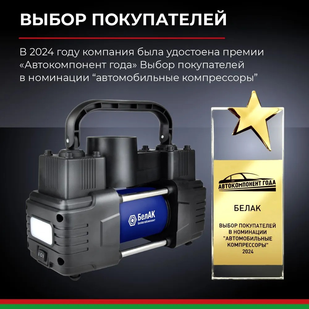 Компрессор автомобильный БелАК ПРОФИ-55Ф 12V 55 л/мин 10 Компрессор автомобильный БелАК ПРОФИ-55Ф 12V 55 л/мин — изображение 10
