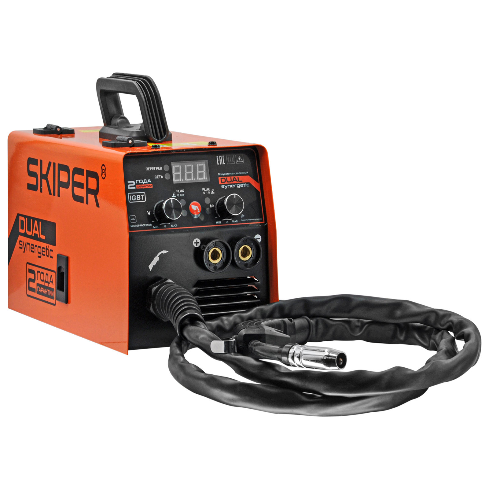 Полуавтомат сварочный SKIPER FLUX/MMA-210D-11 (2 ГОДА гар, 210A, FLUX/MMA/TIG) 2 210A