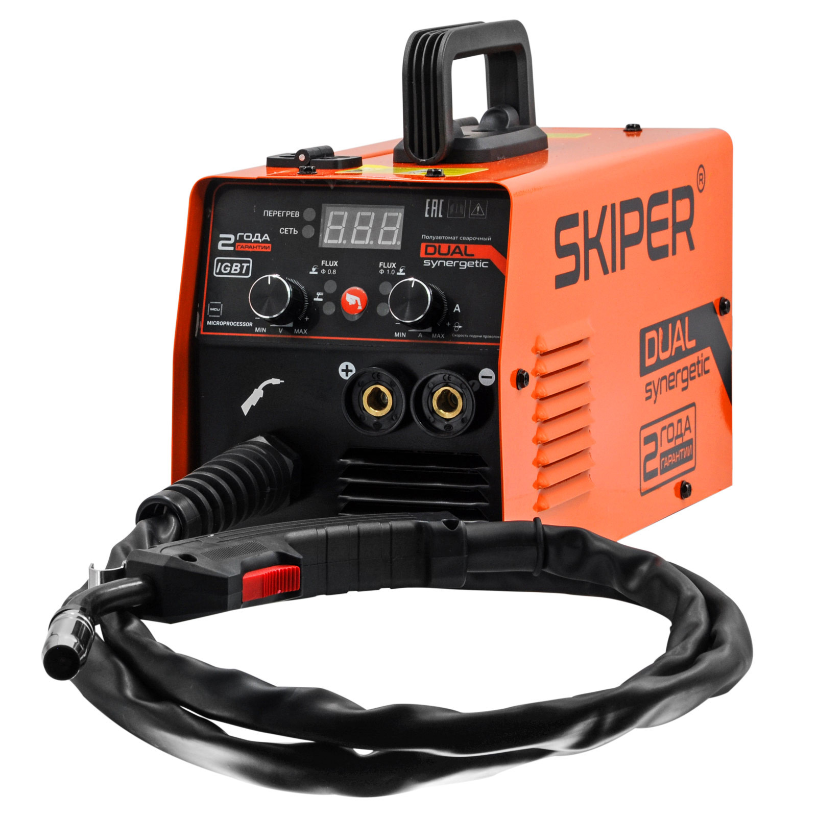 Полуавтомат сварочный SKIPER FLUX/MMA-210D-11 (2 ГОДА гар, 210A, FLUX/MMA/TIG) 3 FLUX/MMA/TIG)