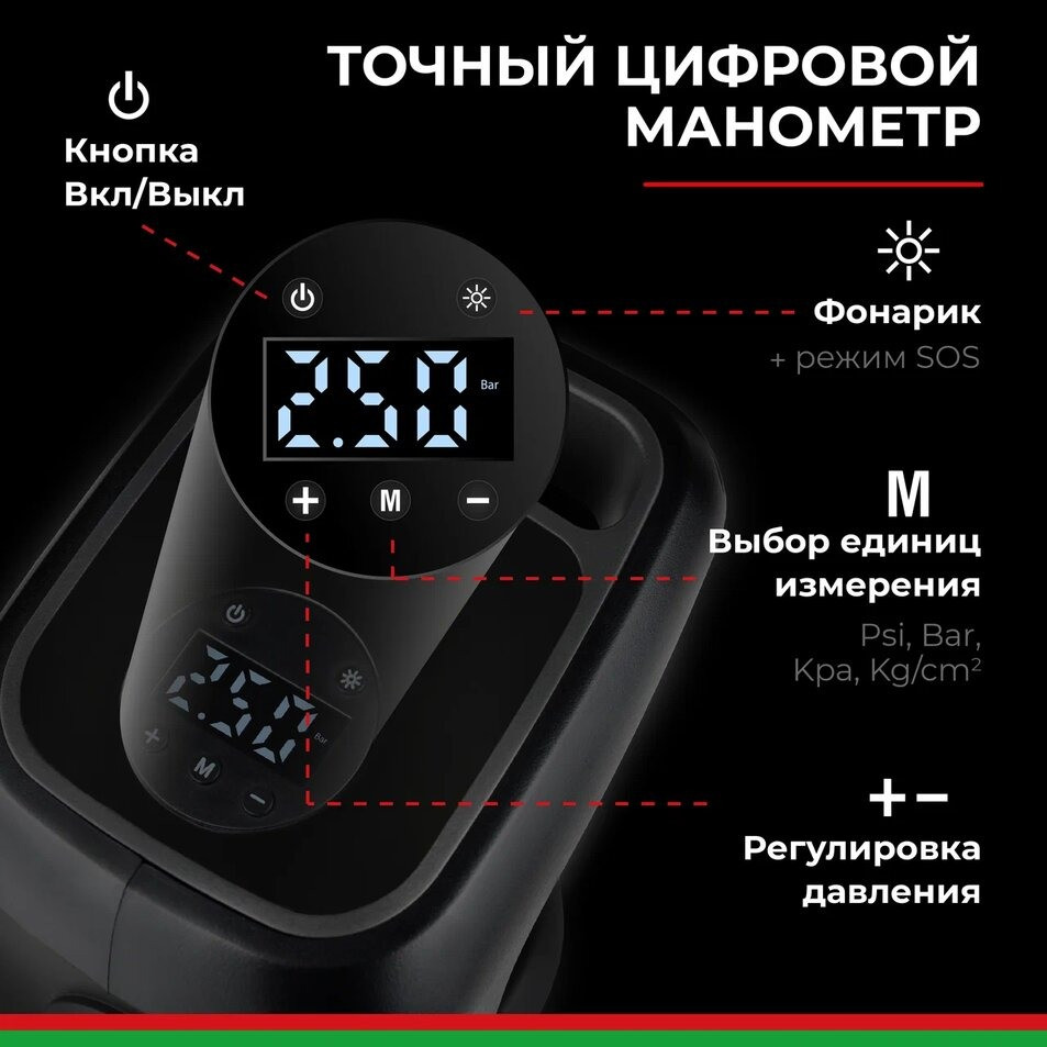 Компрессор автомобильный БелАК ЦИКЛОП-45Ц 12V 45 л/мин 9 Компрессор автомобильный БелАК ЦИКЛОП-45Ц 12V 45 л/мин — изображение 9