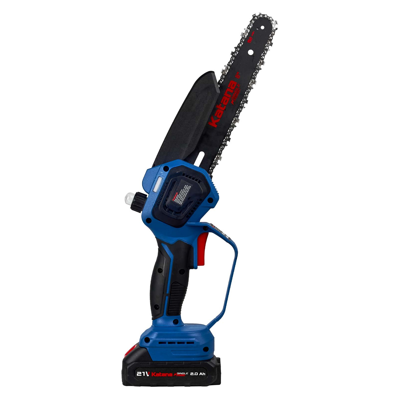 Пила цепная аккумуляторная KATANA AP4210PRO-1(21В,2x2Ач,бесщёт.,шина20см,защ.кож.,смазка цепи,бесклю 3 бесщёт.